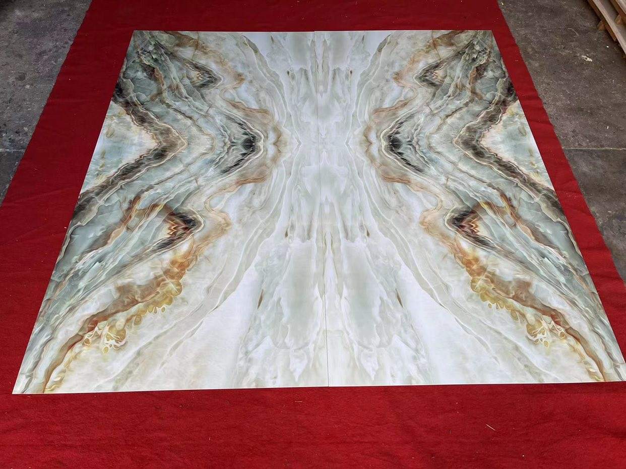 Custom size decroative pvc plastic sheet PVC Marble Interior UV Board Paidu Supplier
